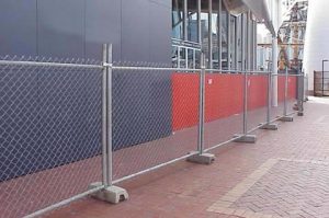 temporary-fence at build site